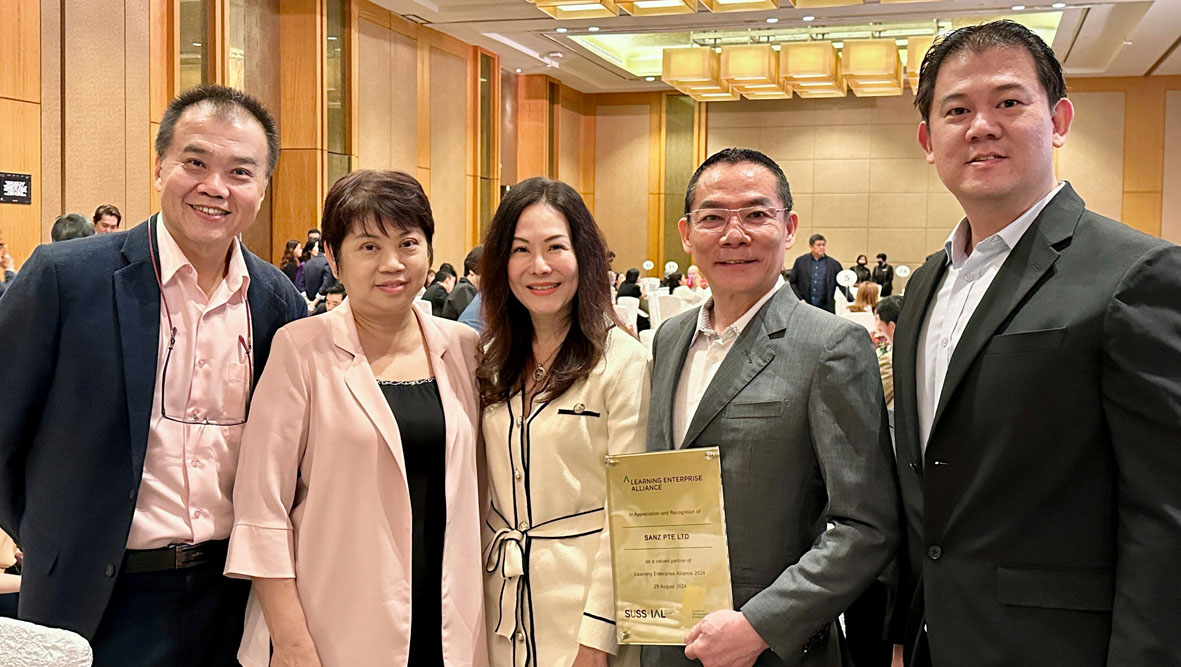 Sanz Pte Ltd Honored by LEA for Commitment to Adult Continuous Learning